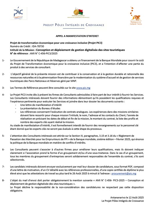 Conception et déploiement de gestion digitalisée des sites touristiques