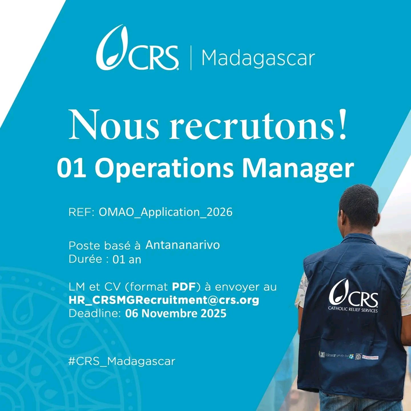Recrutement d'Un Operations Manager (Grade 9)