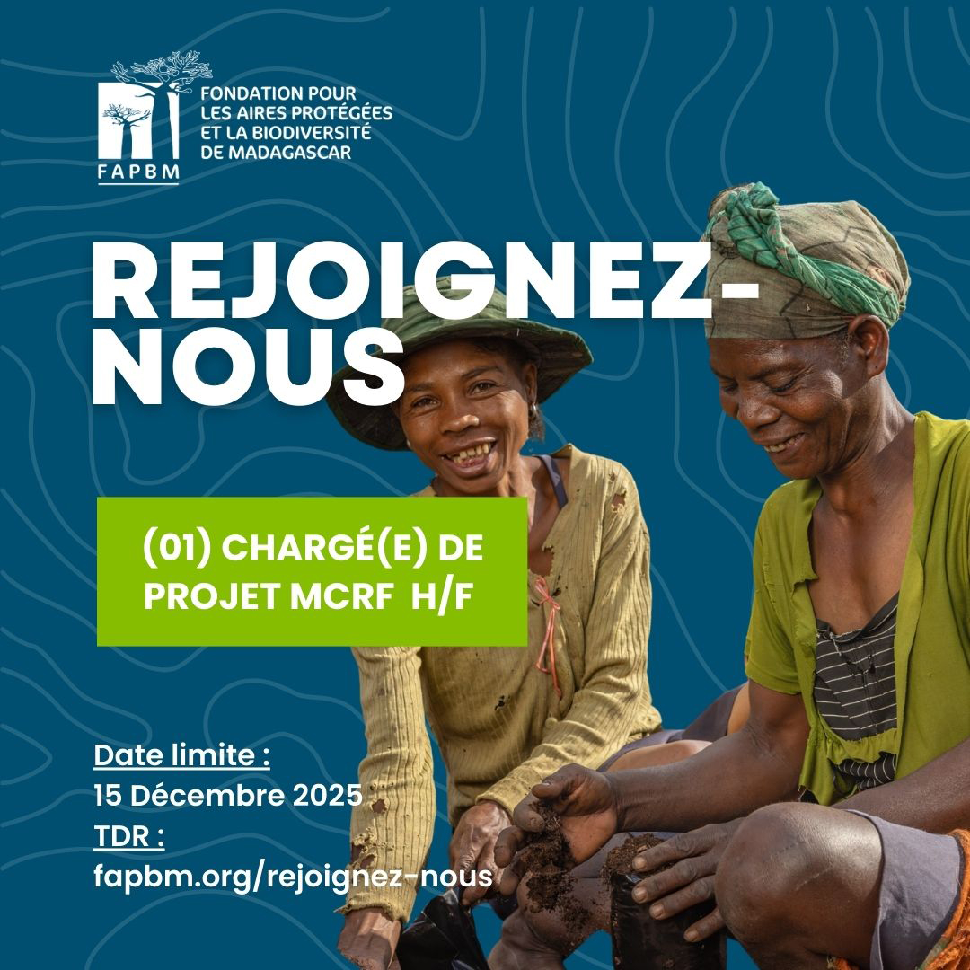 Recrutement de Chargé(e) de Projet MCRF